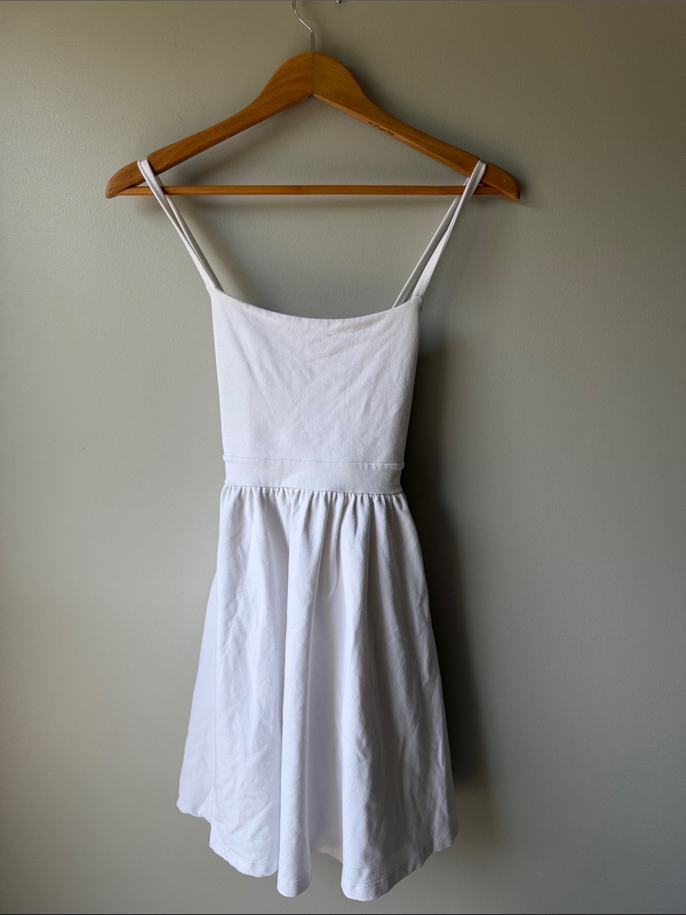 Susana Monaco White fit and flair Jersey dress size S